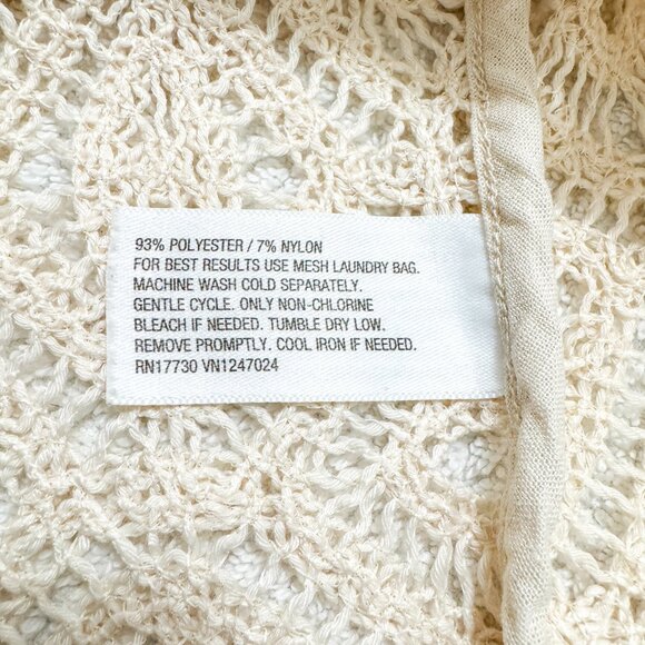 Future Collective Alani Noelle Crochet Cardigan Cream Women's Size S - Picture 5 of 7